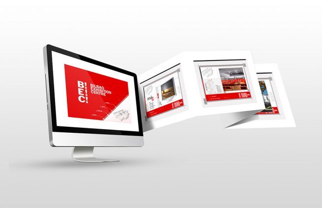 Imagen de la aplicación multimedia interactiva del BEC (Bilbao Exhibition Centre)