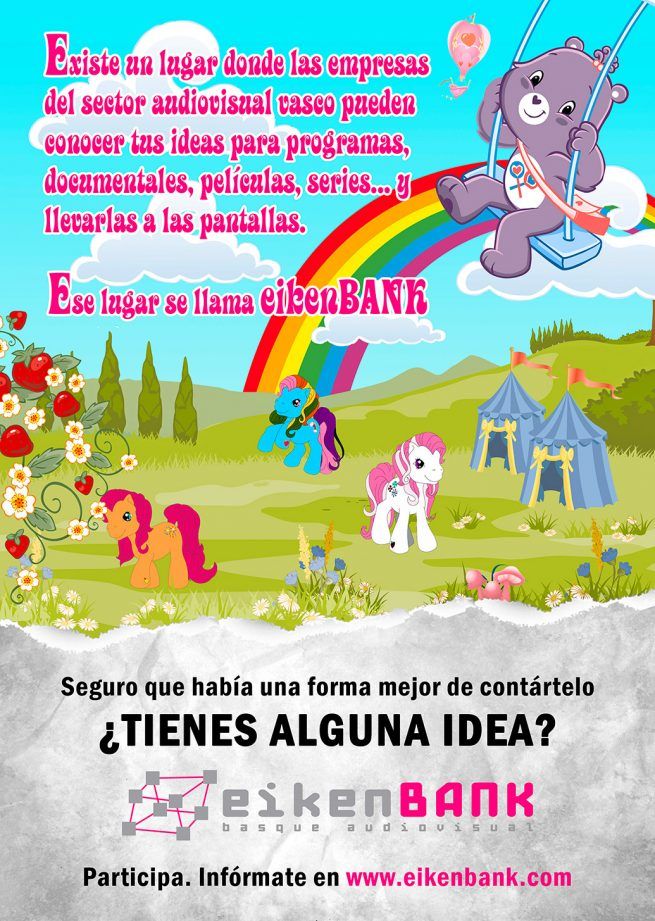 Imagen del cartel promocional "Mi pequeño Pony" para EikenBank