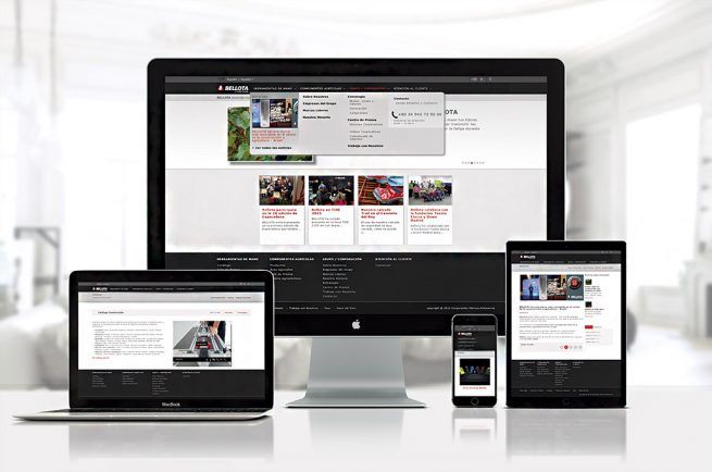 Imagen del sitio web de Bellota